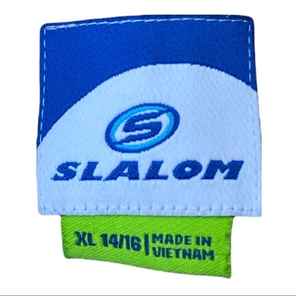 Slalom Insulated Snowboard Pants Girls Size X-LARGE Blue Print NWOT - Picture 7 of 7